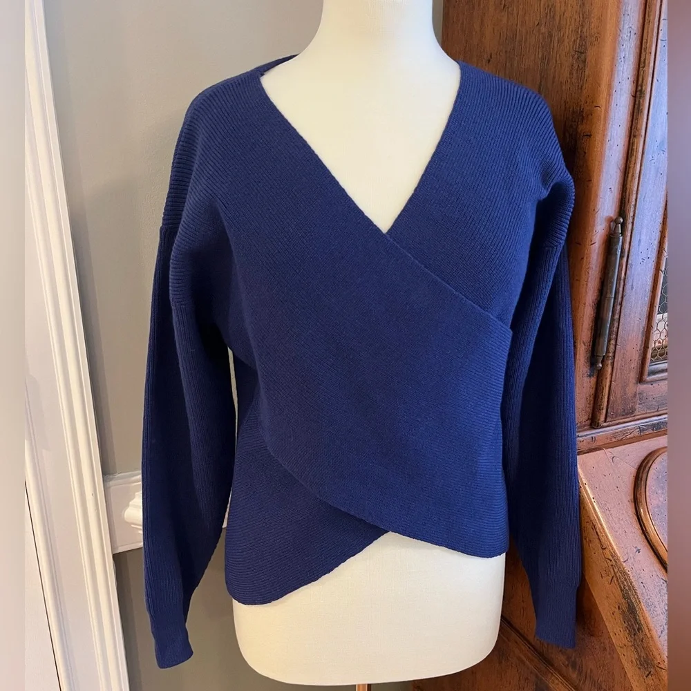 Vrilu Trendy Wrap Front Sweater - Picture 2 of 3